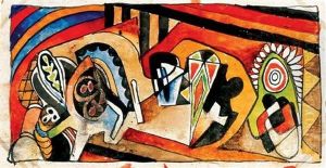 Absztrakt Kompozicio (abstract Composition) by Bela Kadar