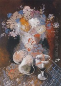 Csendelet Gyumolcsokkel (still Life With Fruit) by Bela Kadar