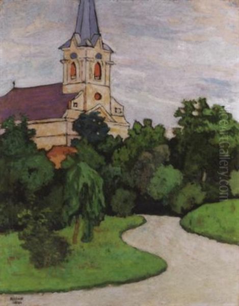 A Szolnoki Templomkert (the Church Garden In Szolnok) - view 1