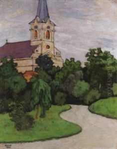 A Szolnoki Templomkert (the Church Garden In Szolnok) by Bela Kadar