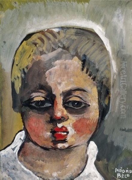 Szoke Kislany Feher Bluzban (blond Girl In White Blouse) - view 1