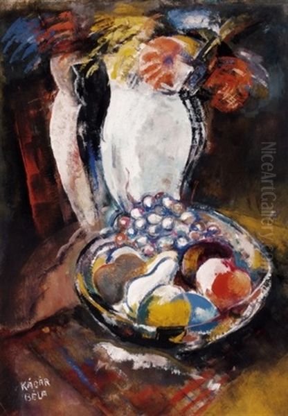 Gyumolcscsendelet Viragokkal (still Life Of Fruit With Flowers) - view 1