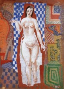 Allo Akt (standing Nude) by Bela Kadar