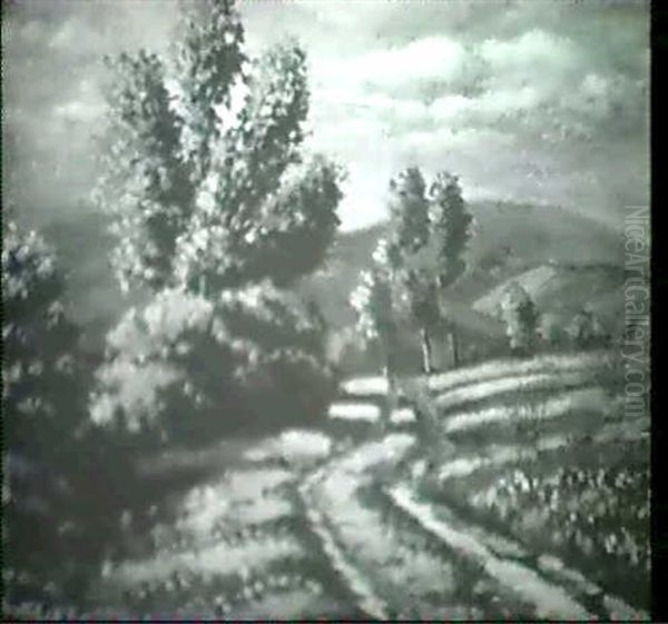 Sommerliche Landschaft (ol Auf Rupfen) - view 1