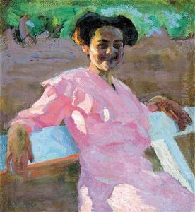 Girl In A Pink Dress