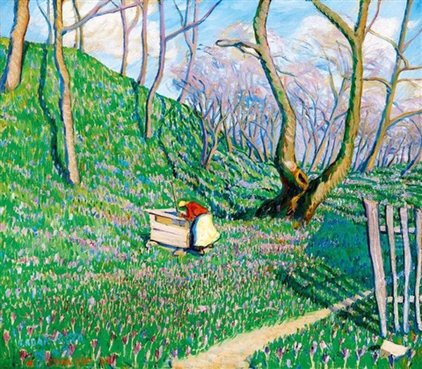Spring In Nagybanya, 1918 - view 1