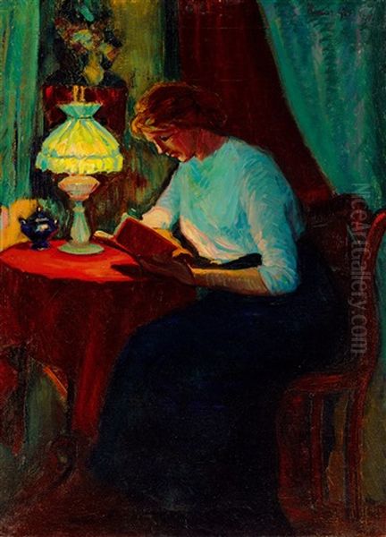 Girl Reading - view 1