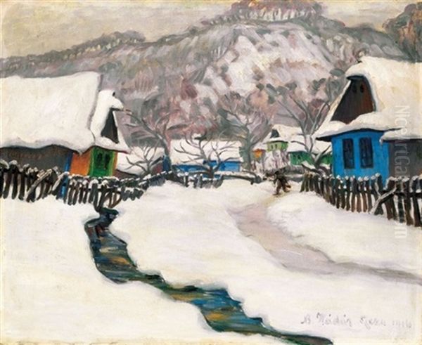 Tel Nagybanyan (winter In Nagybanya) - view 1