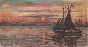 Istanbul'da Yelkenli by Muefide Kadri