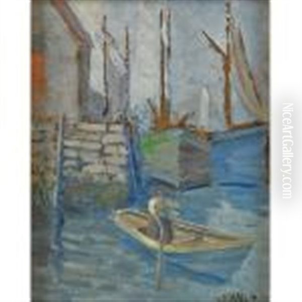 Man In Rowboat - view 1