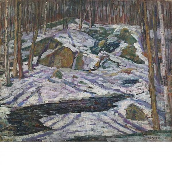 Rocks In Snow - view 1