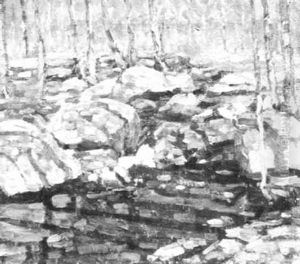 Stream Through Rocky Woods by Charles Salis Kaelin