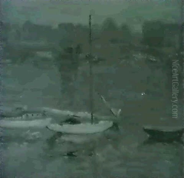 Sailboats In A Harbour - view 1