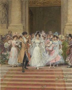 The Wedding, Church Of St. Roch, Paris by Frederik Hendrik Kaemmerer