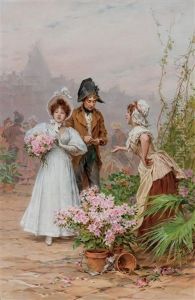 The Flower Seller by Frederik Hendrik Kaemmerer