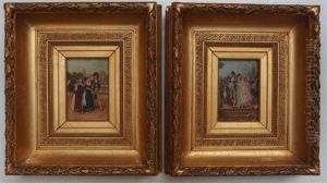 Les Merveilleux, Mariage Sous Le Directoire (2 Works) by Frederik Hendrik Kaemmerer