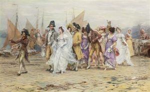 The Wedding Procession by Frederik Hendrik Kaemmerer