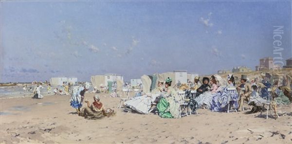 Beach At Scheveningen, Holland - view 1
