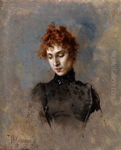 Brustbild Einer Jungen Frau by Frederik Hendrik Kaemmerer