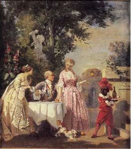 Le Dejeuner Amoureux by Eugene Battaille
