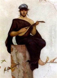 The Lute Player by Frederik Hendrik Kaemmerer
