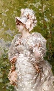 A Springtime Promenade by Frederik Hendrik Kaemmerer
