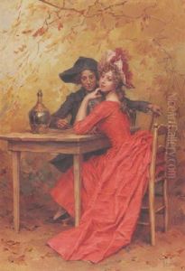 The Flirtation by Frederik Hendrik Kaemmerer