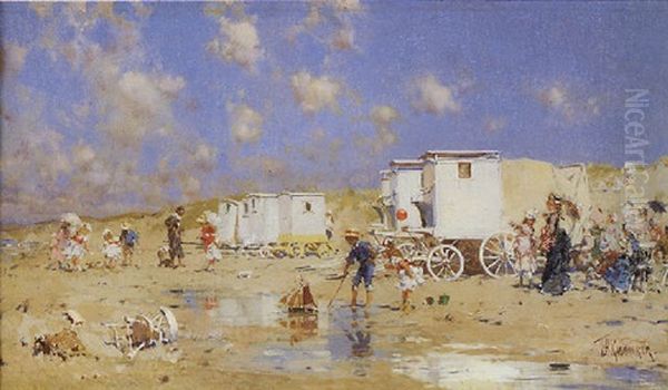 Beach At Scheveningen, Holland - view 1
