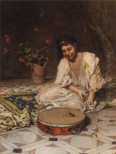 Playing With The Beetle by Frederik Hendrik Kaemmerer