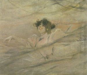 Danseuse En Rose by Frederik Hendrik Kaemmerer