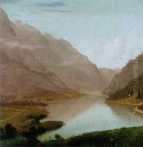 Der Klontalersee Mit Dem Glarnisch