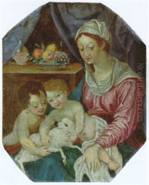 Madonna Mit Kind Und Johannesknaben Und Dem Lamm Gottes - view 1