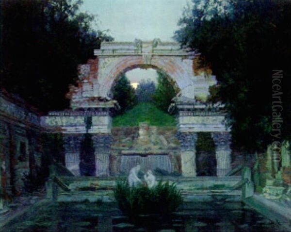 A Fountain Ruin At Schonbrun Palace, Vienna - view 1