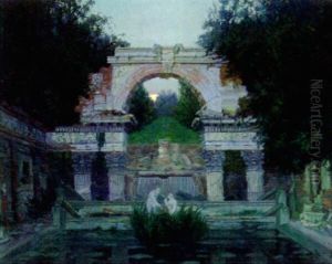 A Fountain Ruin At Schonbrun Palace, Vienna thumbnail