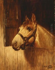 Horse Gazing Over A Stall Door
