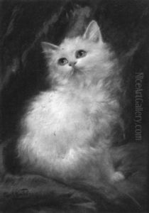 White Kitten by Carl Kahler
