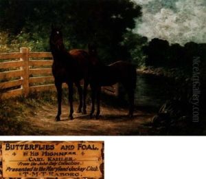 "butterflies" And Foal by Carl Kahler