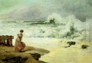 A Lady On The Shore by Carl Kahler