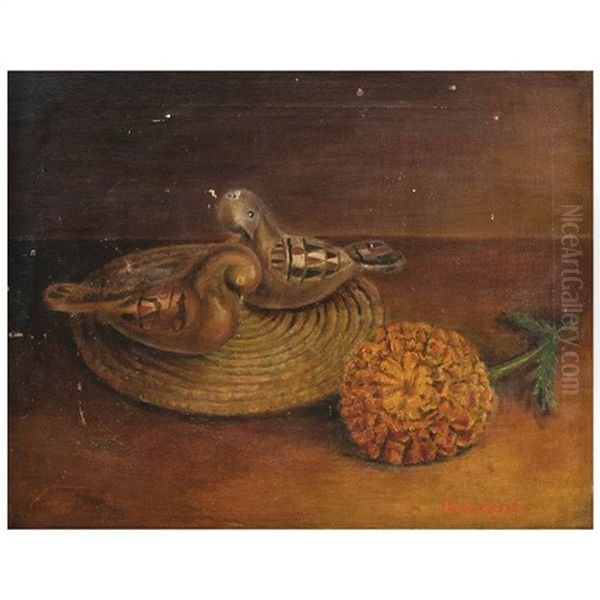 Sueno De Adios (naturaleza Muerta Con Cempasuchil), Ca. 1927 - view 1