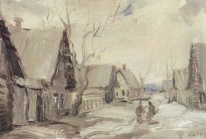 Norddeutsche Dorfstrase by Jakob Kahn