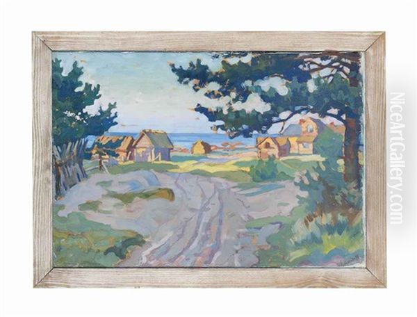 A Hamlet Beside The Lake - view 1