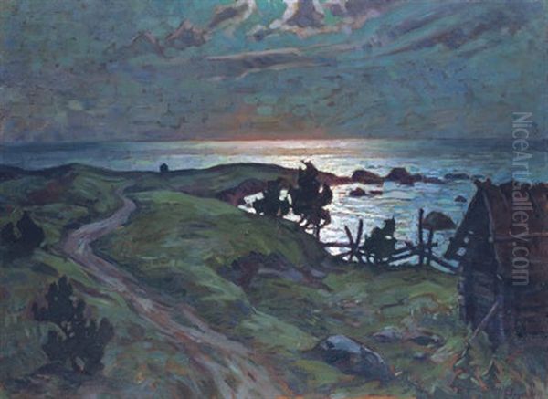 Coastal Path At Dusk - view 1