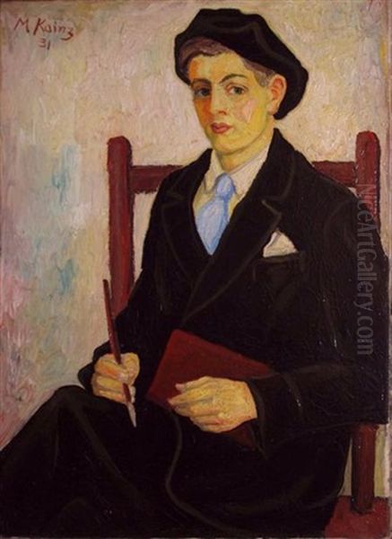 Portrait Of An Aritst With A Beret - view 1