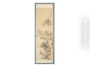 Landscape And People by Oda Kaisen