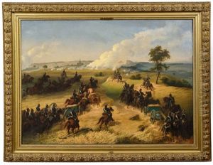 Badisches Regiment In Einer Schlacht