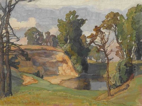 Landschaft Mit Teichufer - view 1