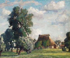 Thatched-roof House In North Germany