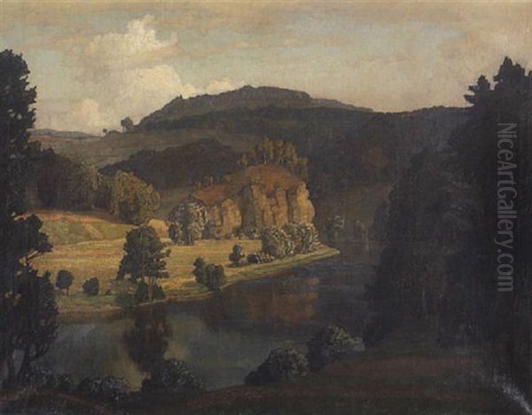 Flusstal In Mittelgebirgslandschaft (altmuhltal?) - view 1