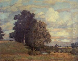 Bachlauf Mit Baumen by Richard Kaiser