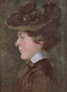 Damenportrait by Eduard Kaiser